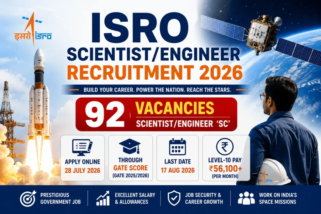 ISRO Scientist Engineer Recruitment 2026